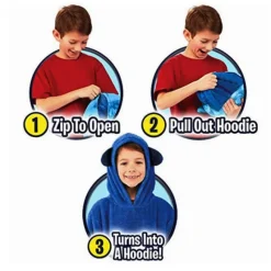 KnuffelHoodie™ CuddleHoodie™ - Hættetrøje og kram i ét! - Varm og multifunktionel Online