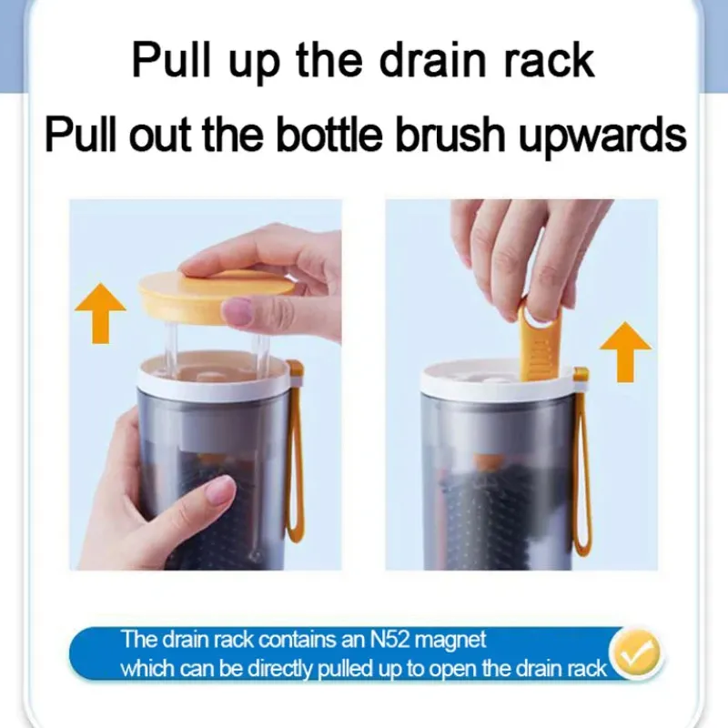 Bottle Cleaning Kit Flaskerengøringssæt™ - Praktisk på farten - Flaskebørste og -renser Discount