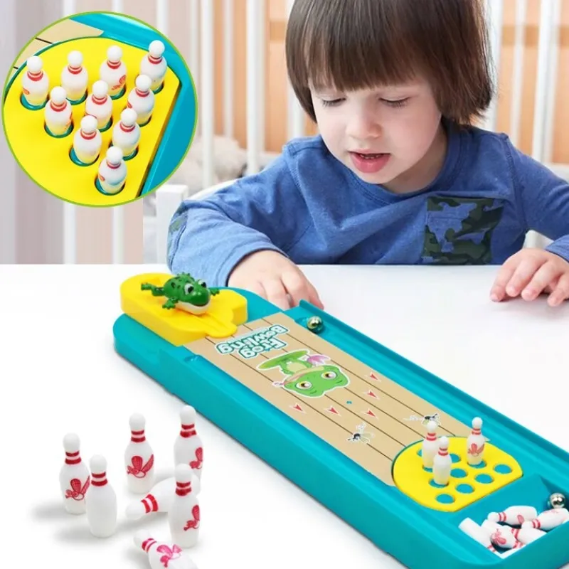 Frog Bowling™ - Fremmer motorikken - Mini bowlingbane Discount