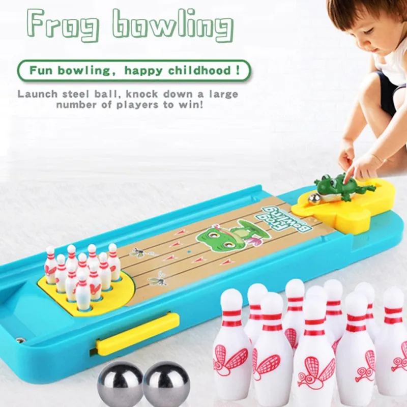 Frog Bowling™ - Fremmer motorikken - Mini bowlingbane Discount