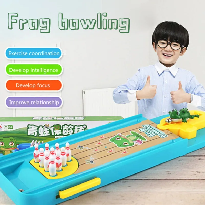 Frog Bowling™ - Fremmer motorikken - Mini bowlingbane Discount