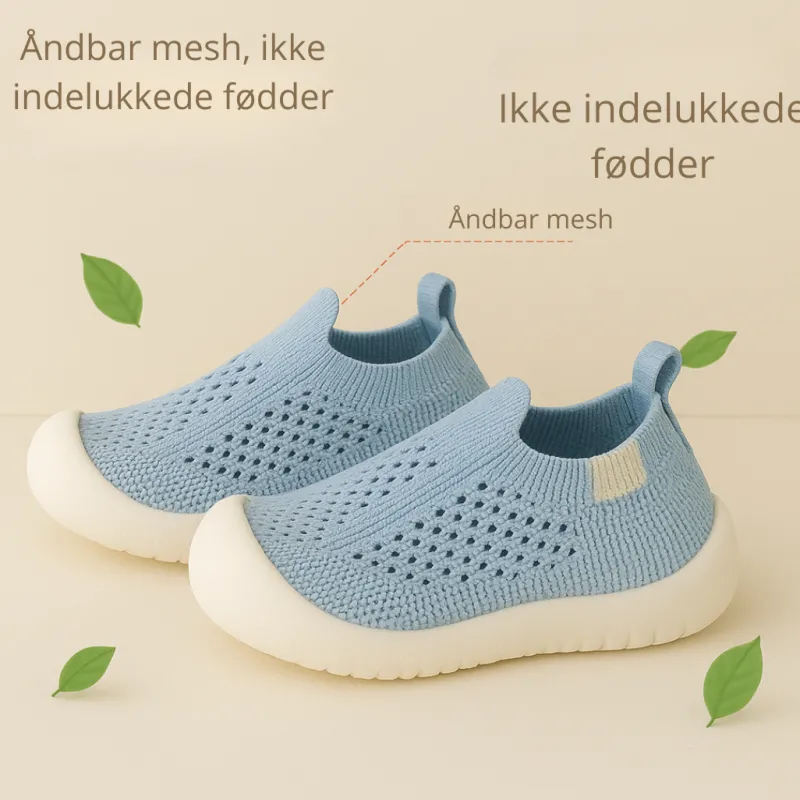 HappyFeet Comfy™ - Robust skridsikker sål - Børne kondisko Discount