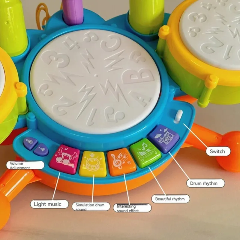 Kids Drumset™ - De små kommer i gang - Legetøjstrommesæt Discount