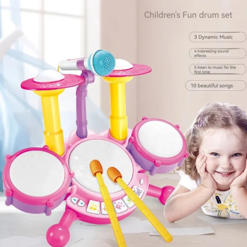 Kids Drumset™ - De små kommer i gang - Legetøjstrommesæt Discount