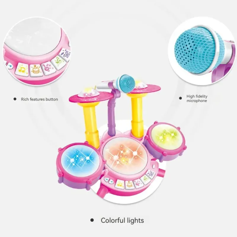 Kids Drumset™ - De små kommer i gang - Legetøjstrommesæt Discount
