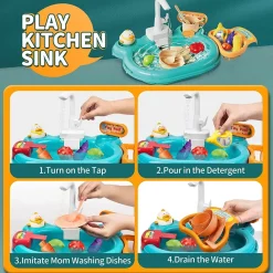 Kitchen toy™ Køkkenlegetøj™ - Vandsjov for alle - Legekøkken sæt New