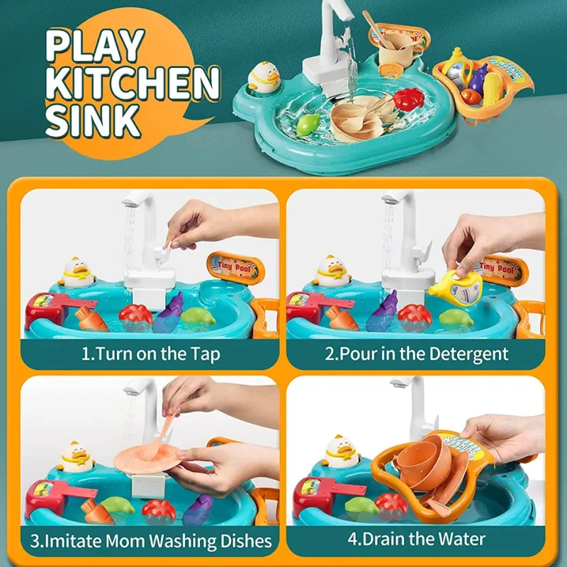 Kitchen toy™ Køkkenlegetøj™ - Vandsjov for alle - Legekøkken sæt New