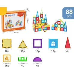 Magnet Toys™ - Udvikl kreativitet - Magnetiske byggeplader Best