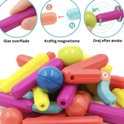Magnet Toys™ - Udvikling af kreativitet - Magnetiske pinde Outlet