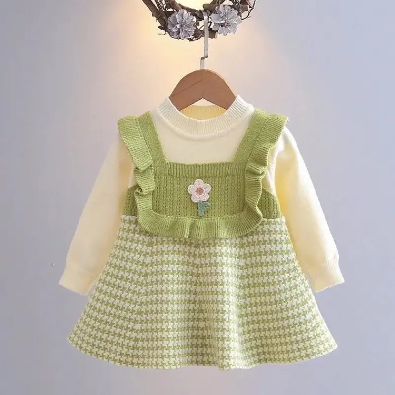 Mini Fashion™ - Sødt look - Langærmet kjole Discount
