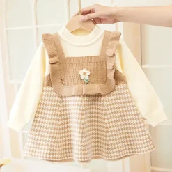 Mini Fashion™ - Sødt look - Langærmet kjole Discount
