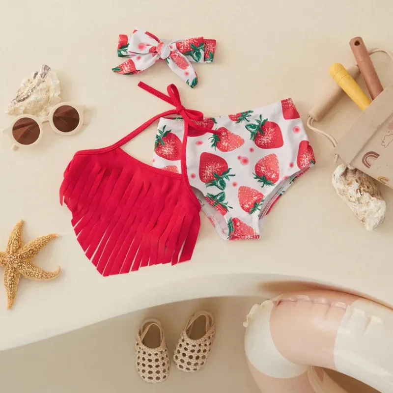 Mini Fashion™ - Badetøj til piger (inkl. hårbånd) Clearance