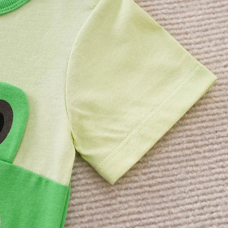 Mini Fashion™ - Blød til babyhud - Frø-pyjamas Fashion