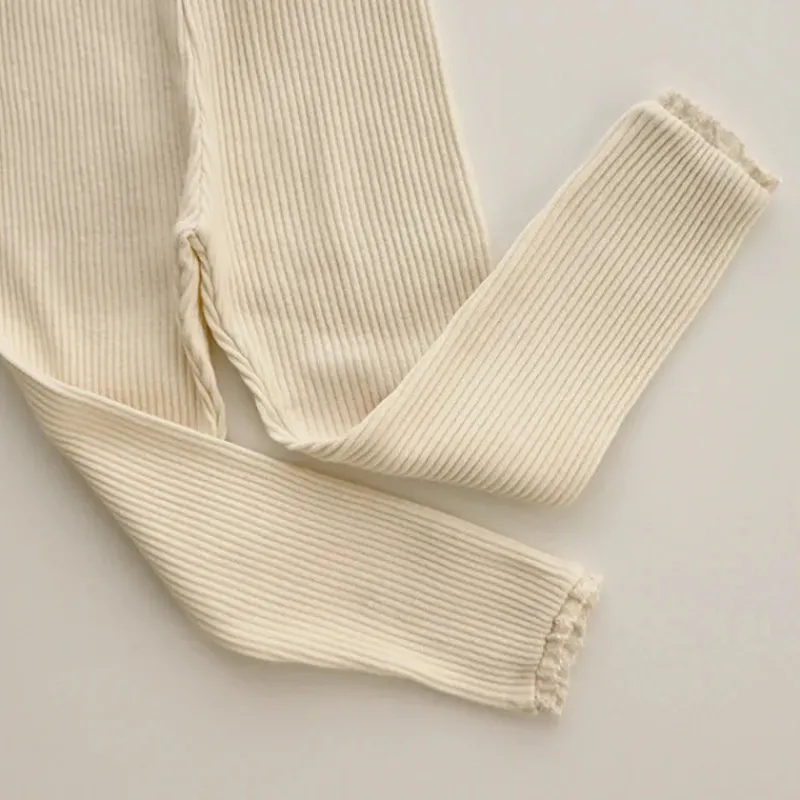 Mini Fashion™ - Bløde og behagelige - Leggings i ribbet stof Hot