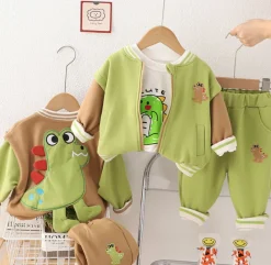 Mini Fashion™ - Casual Dino - 3-delt sæt New