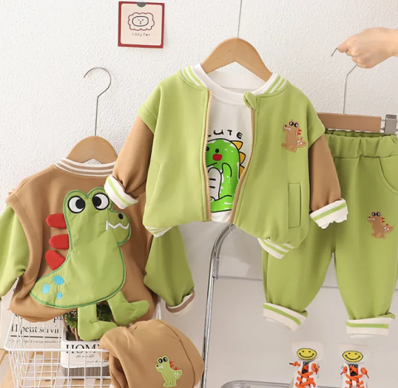 Mini Fashion™ - Casual Dino - 3-delt sæt New