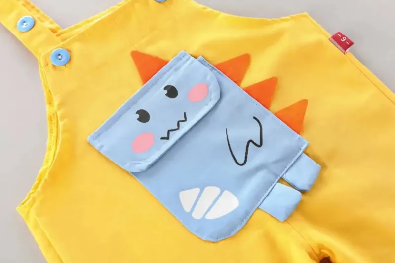 Mini Fashion™ - Dino Overalt - Tøj til børn New