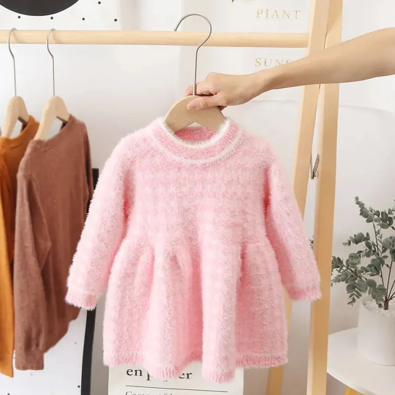 Mini Fashion™ - Flot og varm - Fleecekjole Hot
