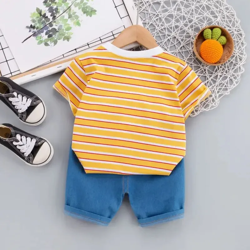 Mini Fashion™ - Girafprint - Tøjsæt i bomuld Online