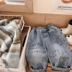 Mini Fashion™ - Jeans med lige ben - Afslappede jeans New