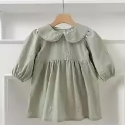 Mini Fashion™ - Kjole - Beige mønsterKomfortabel og stilfuld - Forår Romper Kjoler Børn Sale