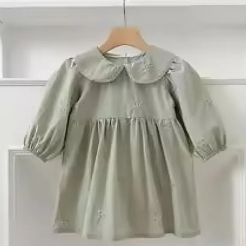 Mini Fashion™ - Kjole - Beige mønsterKomfortabel og stilfuld - Forår Romper Kjoler Børn Sale