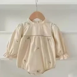 Mini Fashion™ - Kjole - Beige mønsterKomfortabel og stilfuld - Forår Romper Kjoler Børn Sale