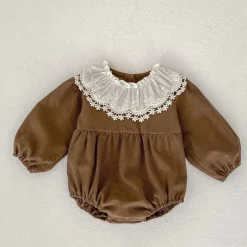 Mini Fashion™ - Kjole - Beige mønsterKomfortabel og stilfuld - Forår Romper Kjoler Børn Sale