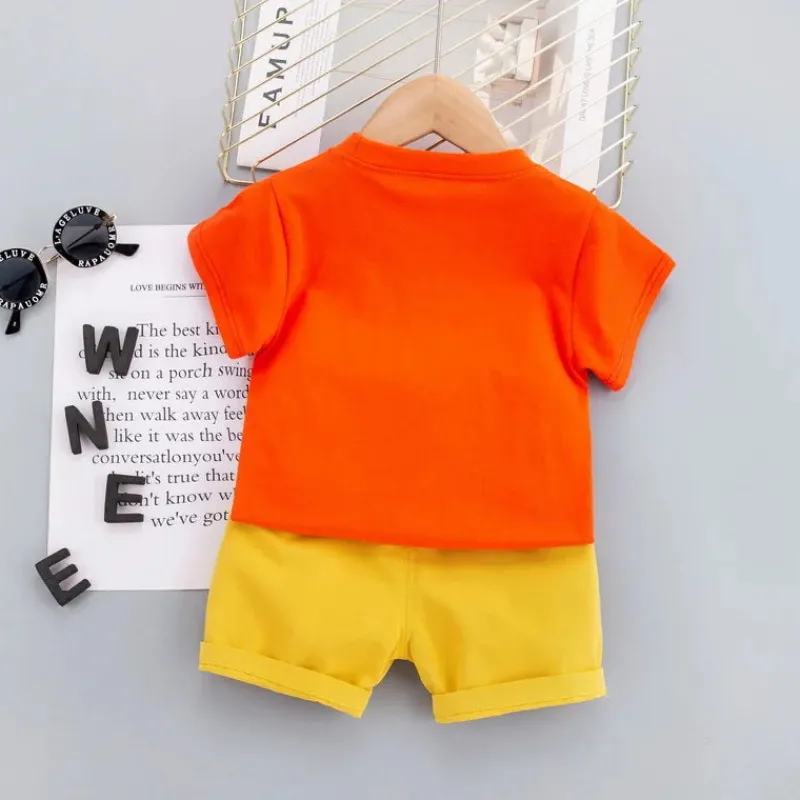 Mini Fashion™ - Løveprint - Sommersæt til drenge New