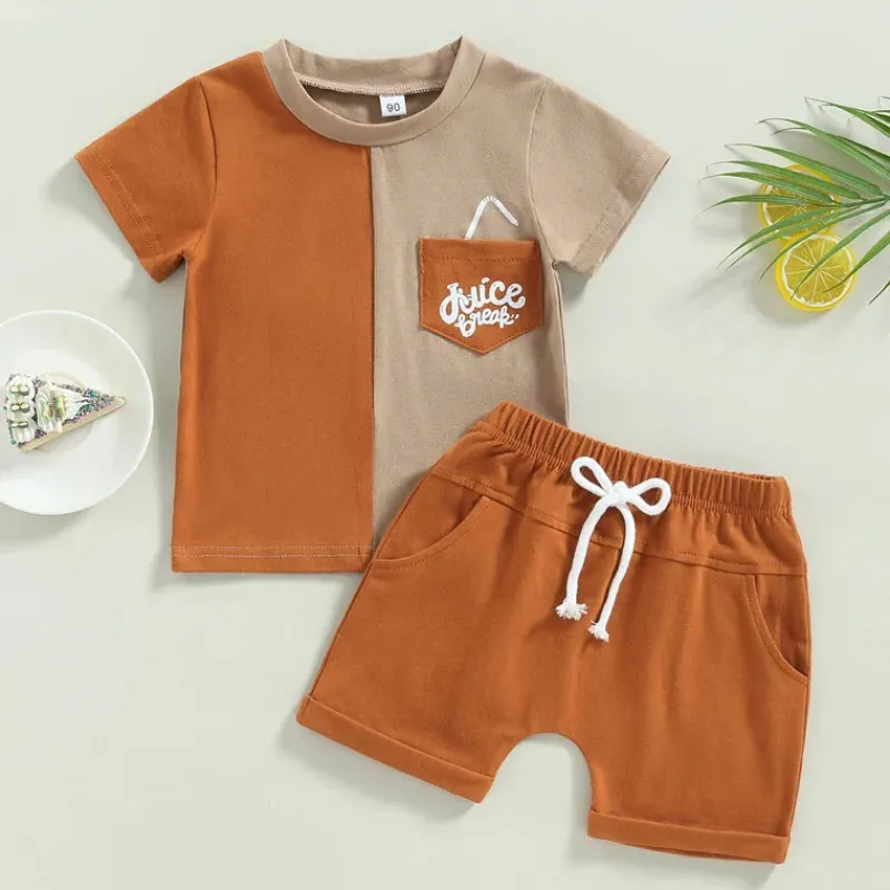 Mini Fashion™ - Moderigtige Farver - Sommersæt til drenge Sale