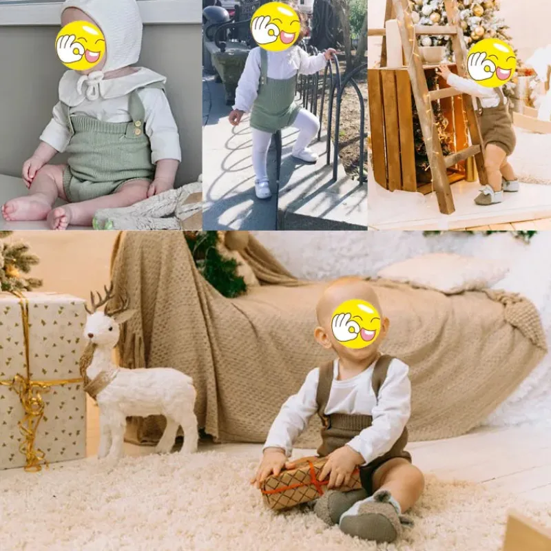 Mini Fashion™ - Sød strikket baby-omper Online