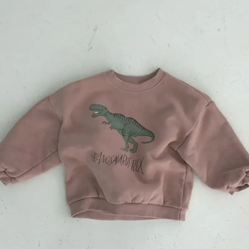 Mini Fashion™ - Sødt dinosaurprint - Dino-sweatshirt Sale