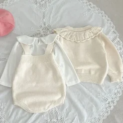 Mini Fashion™ - Sødt look - Strikket Tøjsæt Best