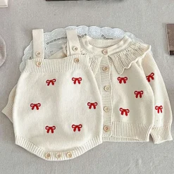 Mini Fashion™ - Sødt look - Strikket Tøjsæt Best