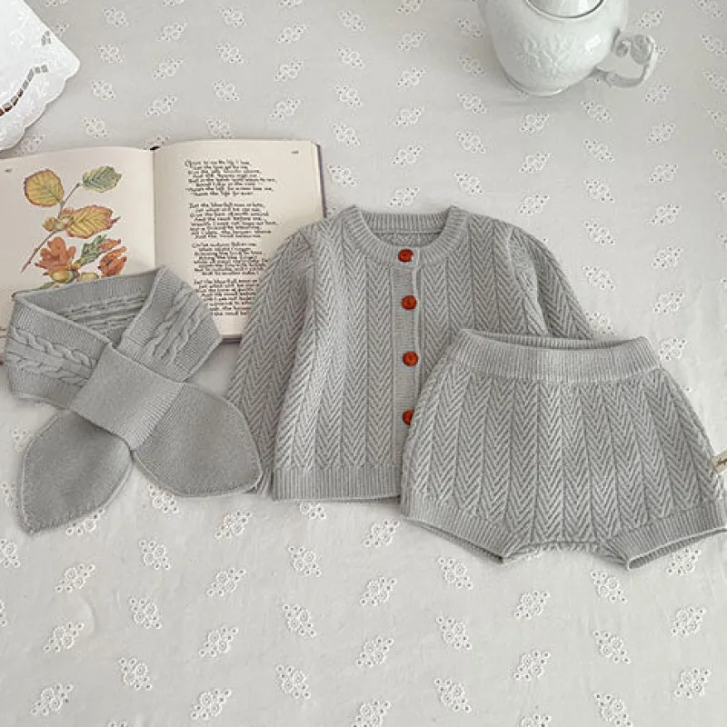 Mini Fashion™ - Sødt look - Strikket Tøjsæt Best