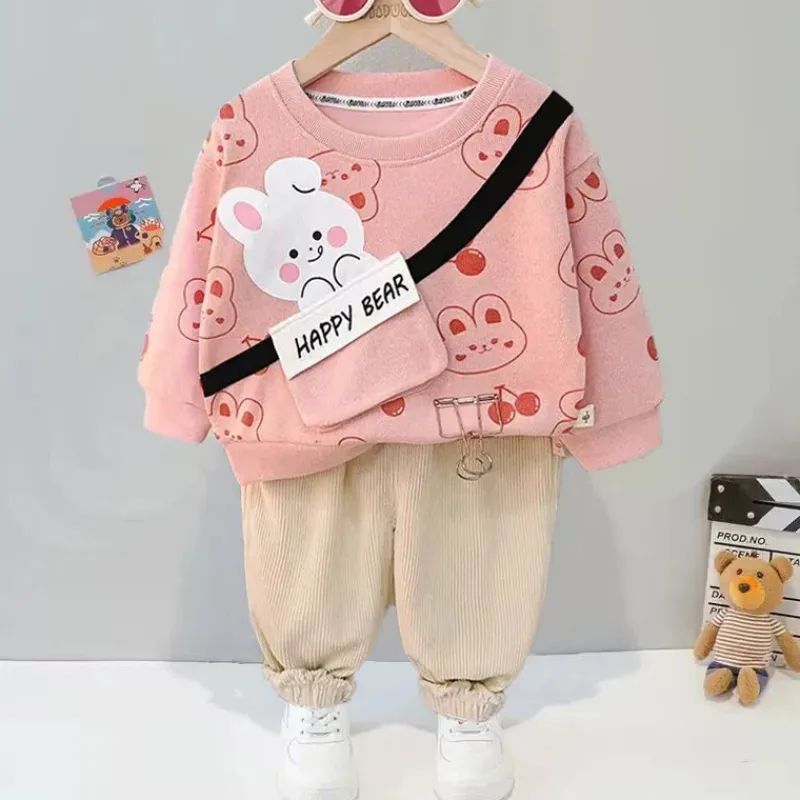 Mini Fashion™ - Sødt og behageligt - Efterårstøjsæt til piger Clearance