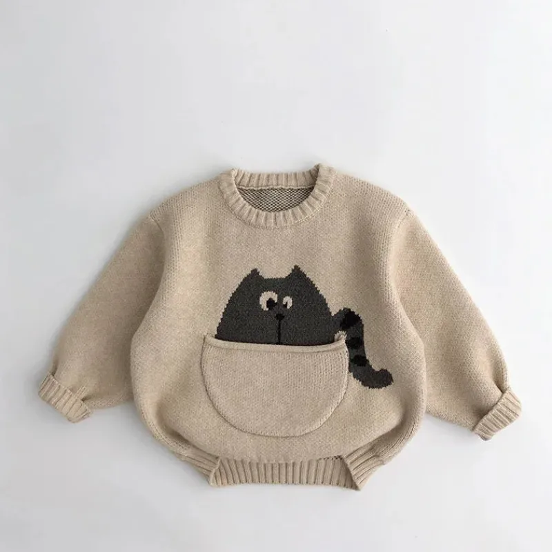 Mini Fashion™ - Sødt print med lomme - Dyresweater Sale