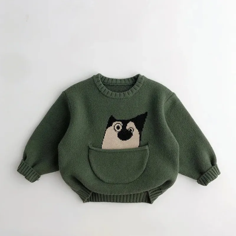 Mini Fashion™ - Sødt print med lomme - Dyresweater Sale