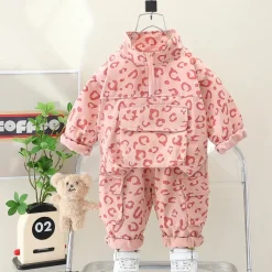 Mini Fashion™ - Sejt Leopardprint - 2-delt Tøjsæt Online