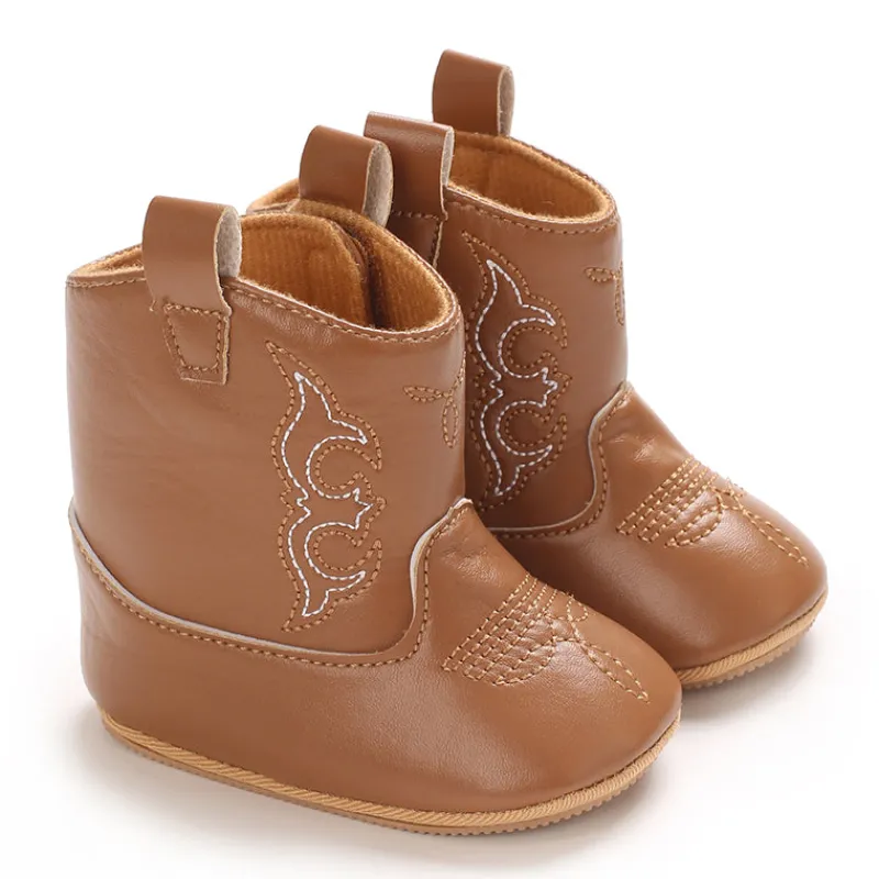 Mini Fashion™ - Sejt Look - Cowboystøvler til piger Outlet