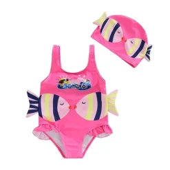 Mijn Hummeltje Mini Fashion™ - Sjovt Fiskeprint - Badedragt til piger New