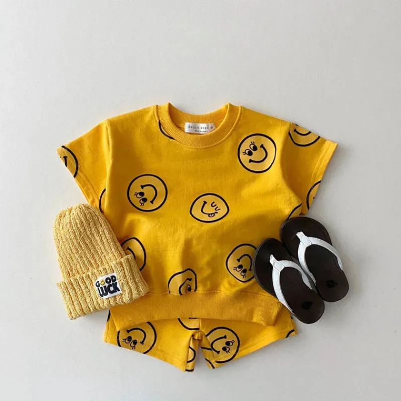 Mini Fashion™ - Smiley-børnetøj -Sommersæt til børn Clearance