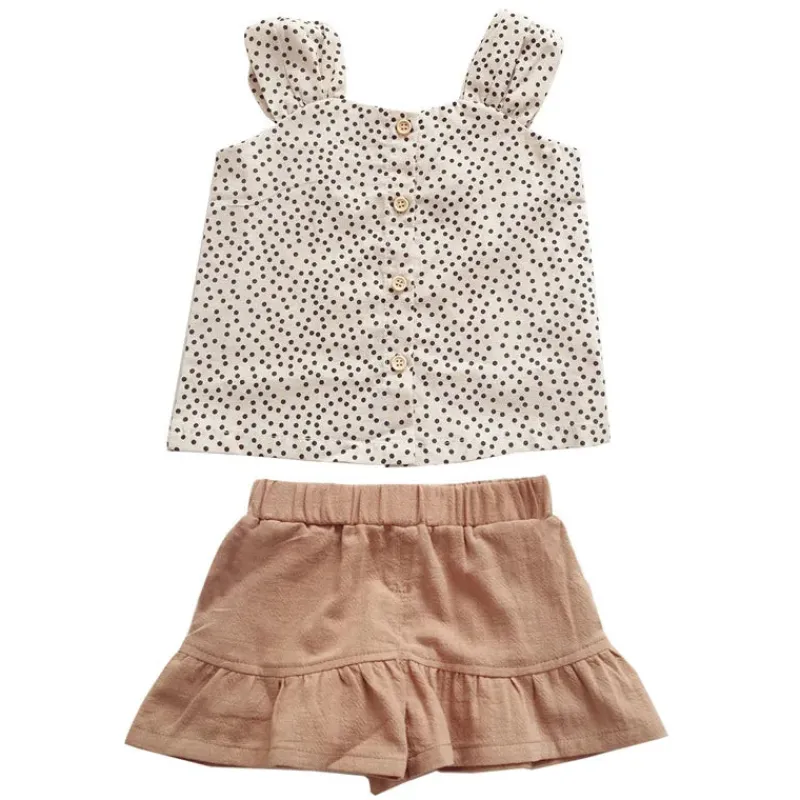 Mini Fashion™ - Sommersæt i bomuld til piger Online