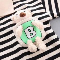Mini Fashion™ - Stribet Sommersæt - Tøjsæt til Børn i Bomuld Clearance