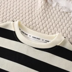 Mini Fashion™ - Stripes Fun - Shorts sæt i bomuld Hot