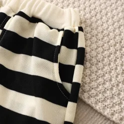 Mini Fashion™ - Stripes Fun - Shorts sæt i bomuld Hot