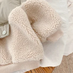 Mini Fashion™ - Super Varm - Fleece-lammeuldsjakke Khaki Discount