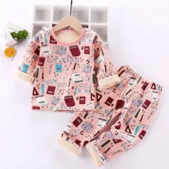 Kinder Cartoon Fleece Pyjama Mini Fashion™ - Tegneserie-fleece-pyjamas til børn Discount