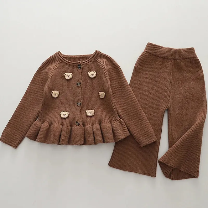 Mini Fashion™ - To-delt Vintersæt med Bjørne Clearance