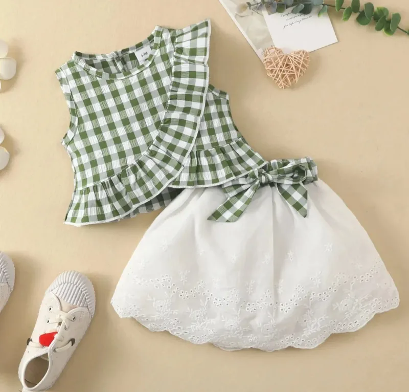 Mini Fashion™ - Top & Shorts-sæt til piger Hot
